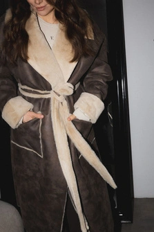 KOŻUCH DŁUGI ORION CREAM