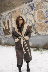 KOŻUCH DŁUGI ORION CREAM