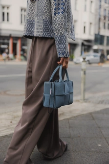 SPODNIE TAUPE WIDE LEG