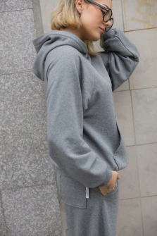 BLUZA MELANGE HOODIE Z KAPTUREM