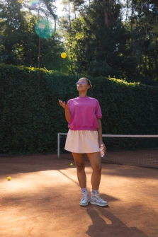 BLUZKA PINK SHORT FUKSJA