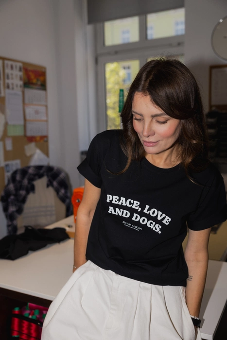T-shirt PEACE, LOVE & DOGS
