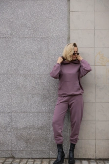 BLUZA MAUVE HOODIE Z KAPTUREM
