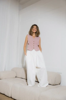 KAMIZELKA DUSTY PINK VEST