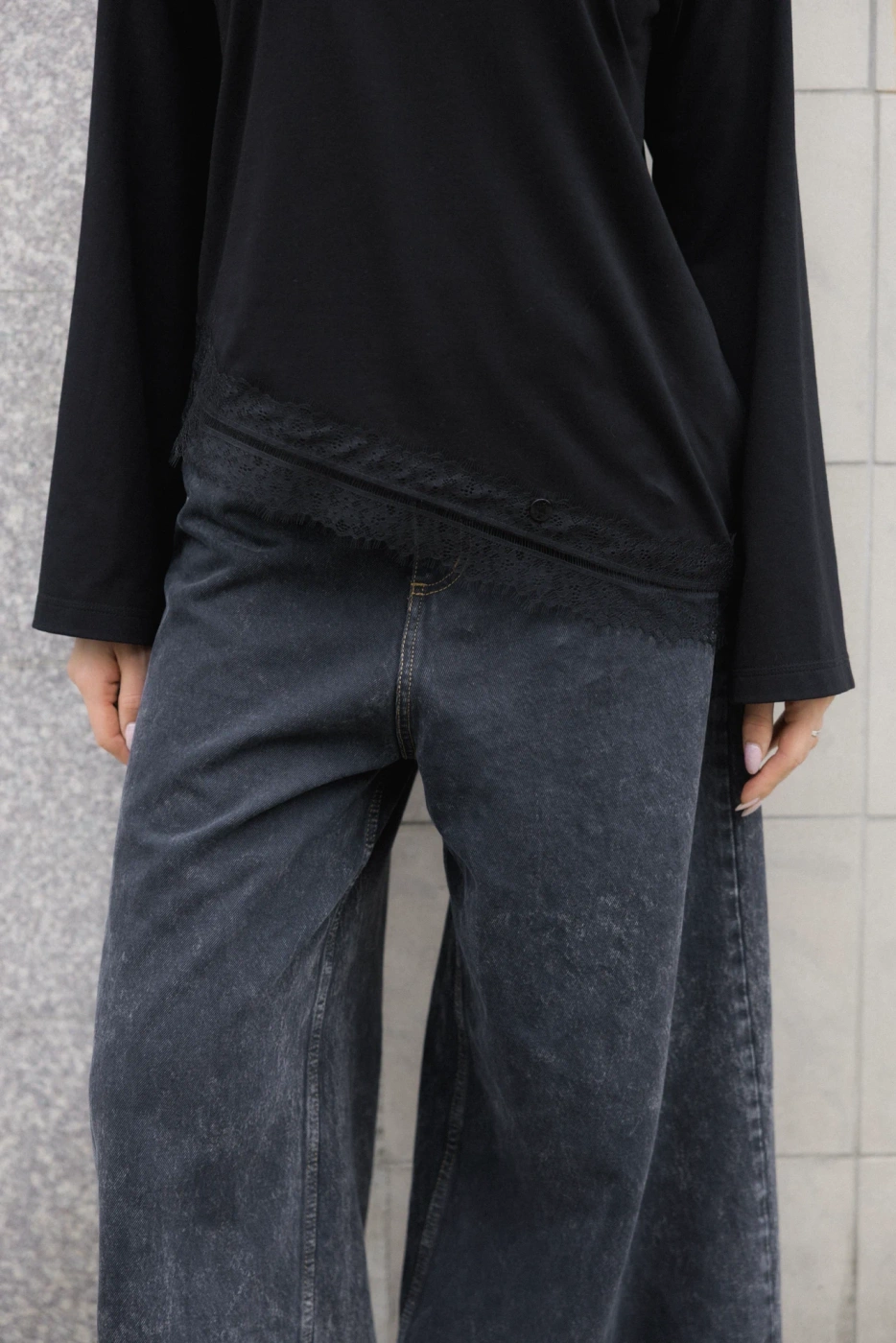 LONGSLEEVE CLASSIC BLACK KORONKA