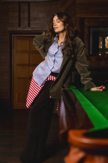 SPODNIE SZTRUKS DARK CHOCOLATE