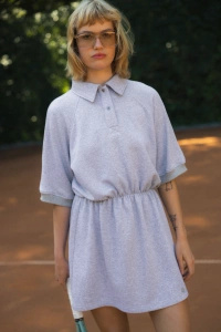 SUKIENKA POLO DRESS SZARA