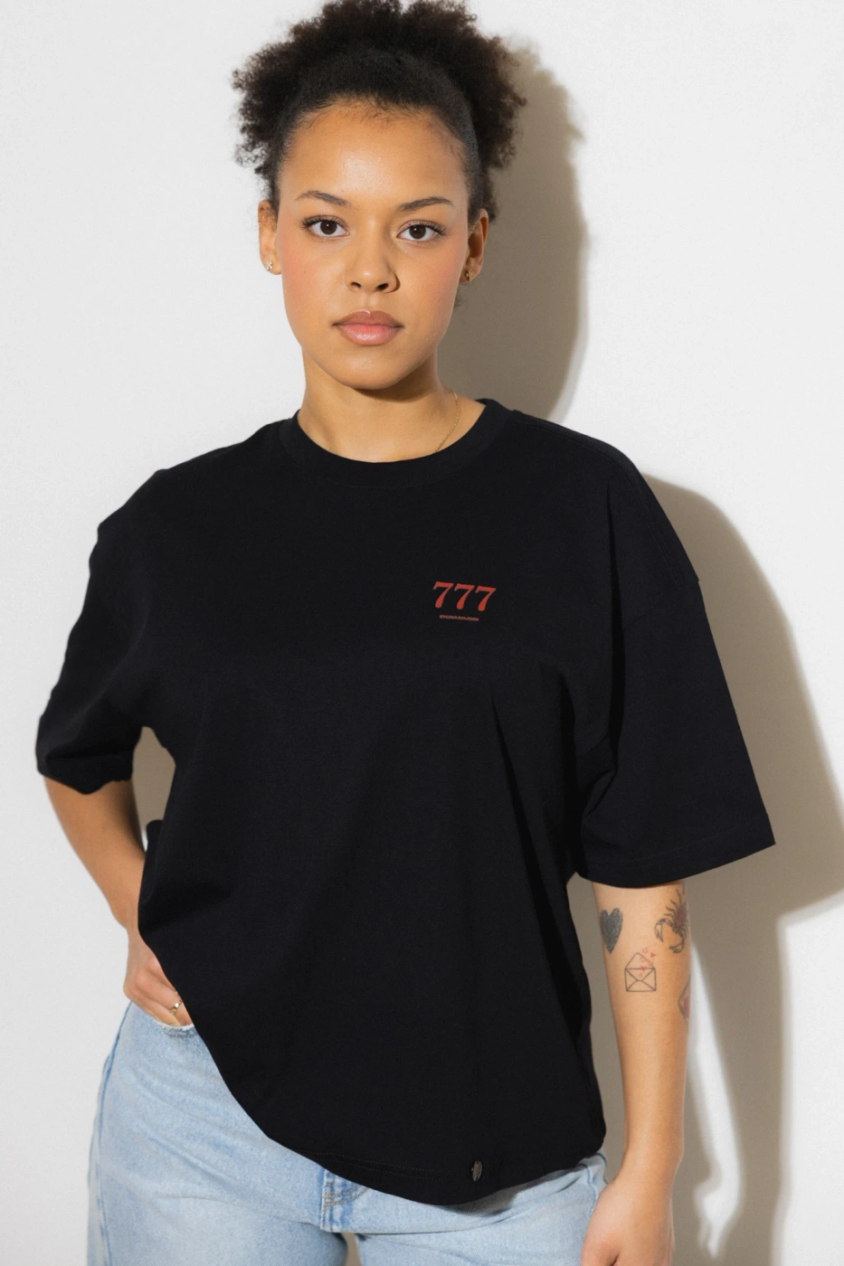 T-SHIRT 777 RED BLACK