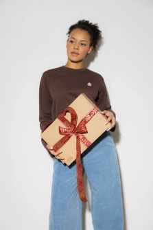 LONGSLEEVE BROWN PINK GINGERBREAD