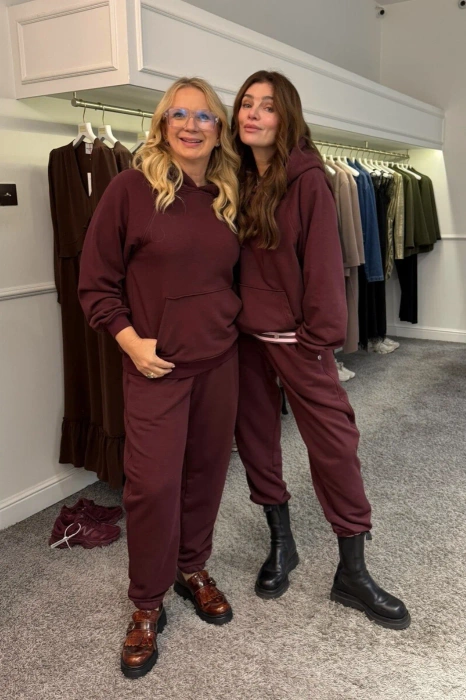 BLUZA BURGUND HOODIE
