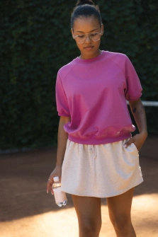 BLUZKA PINK SHORT FUKSJA