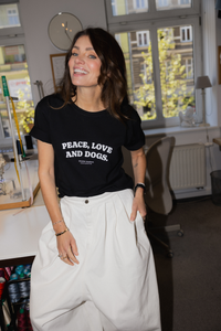 T-shirt PEACE, LOVE & DOGS
