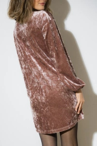 SUKIENKA WELUROWA RÓŻOWA