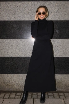 SUKIENKA ELEGANT BLACK DRESS GOLF