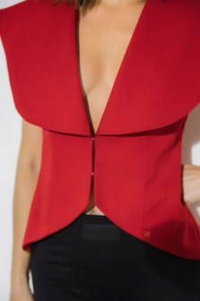 KAMIZELKA STATEMENT VEST SCARLET