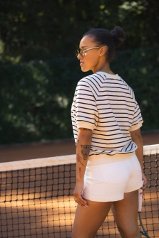 BLUZKA PASKI SHORT