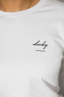 LONGSLEEVE WHITE LUCKY
