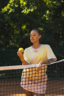  T-SHIRT LIGHT LEMON PINK 