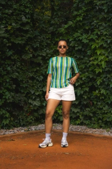 BLUZKA GREEN ZIG-ZAG