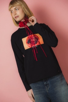 LONGSLEEVE REDLIPS BLACK