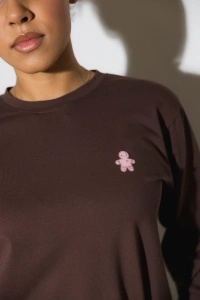 LONGSLEEVE BROWN PINK GINGERBREAD