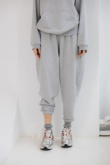 SPODNIE DRESOWE MELANGE SZARE