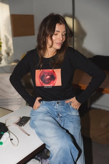 LONGSLEEVE REDLIPS BLACK