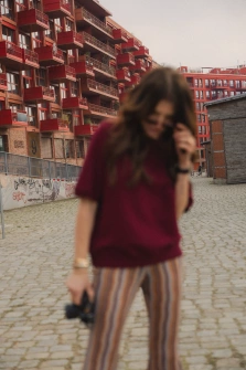 BLUZKA BURGUNDY SHORT