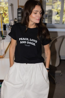 T-shirt PEACE LOVE DOGS