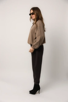 SPODNIE DRESOWE BRĄZOWE JOGGERY