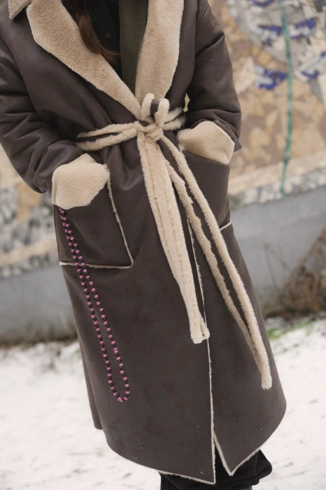 KOŻUCH DŁUGI ORION CREAM