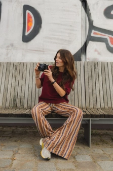 BLUZKA BURGUNDY SHORT MBM