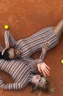 SUKIENKA TINY STRIPED WAVY