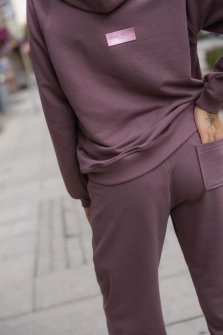BLUZA MAUVE HOODIE Z KAPTUREM