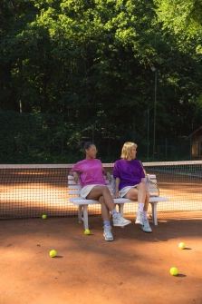 BLUZKA PINK SHORT FUKSJA