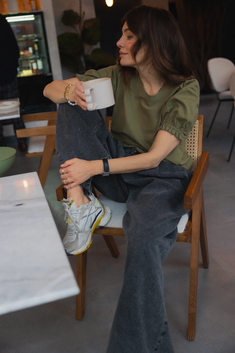 T-SHIRT BAFFI OLIVE