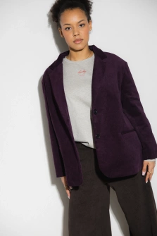 MARYNARKA RAVEN SZTRUKSOWA ŚLIWKA