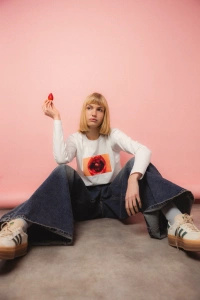 LONGSLEEVE REDLIPS WHITE