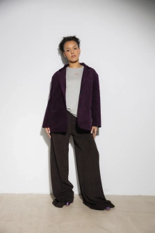 SPODNIE SZTRUKS DARK CHOCOLATE