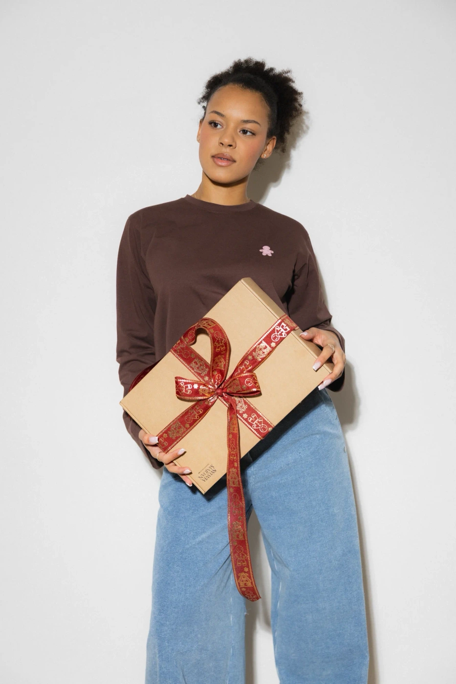 LONGSLEEVE BROWN PINK GINGERBREAD