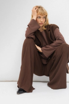 SPODNIE COMFORT BROWN 