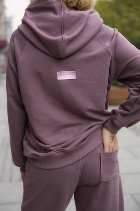 BLUZA MAUVE HOODIE Z KAPTUREM