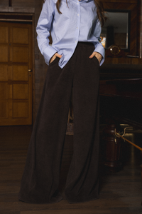 SPODNIE SZTRUKS DARK CHOCOLATE