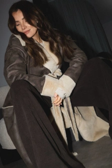 KOŻUCH DŁUGI ORION CREAM