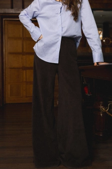 SPODNIE SZTRUKS DARK CHOCOLATE