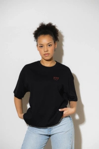 T-SHIRT 777 RED BLACK