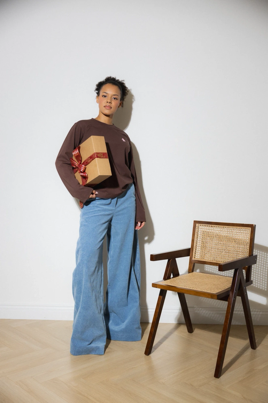 SPODNIE SZTRUKSOWE BLUE