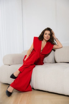 KAMIZELKA STATEMENT BLAZER SCARLET