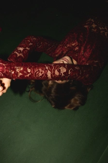 MYSTIC LONGSLEEVE KORONKOWY BORDO