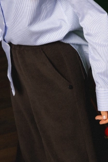 SPODNIE SZTRUKS DARK CHOCOLATE